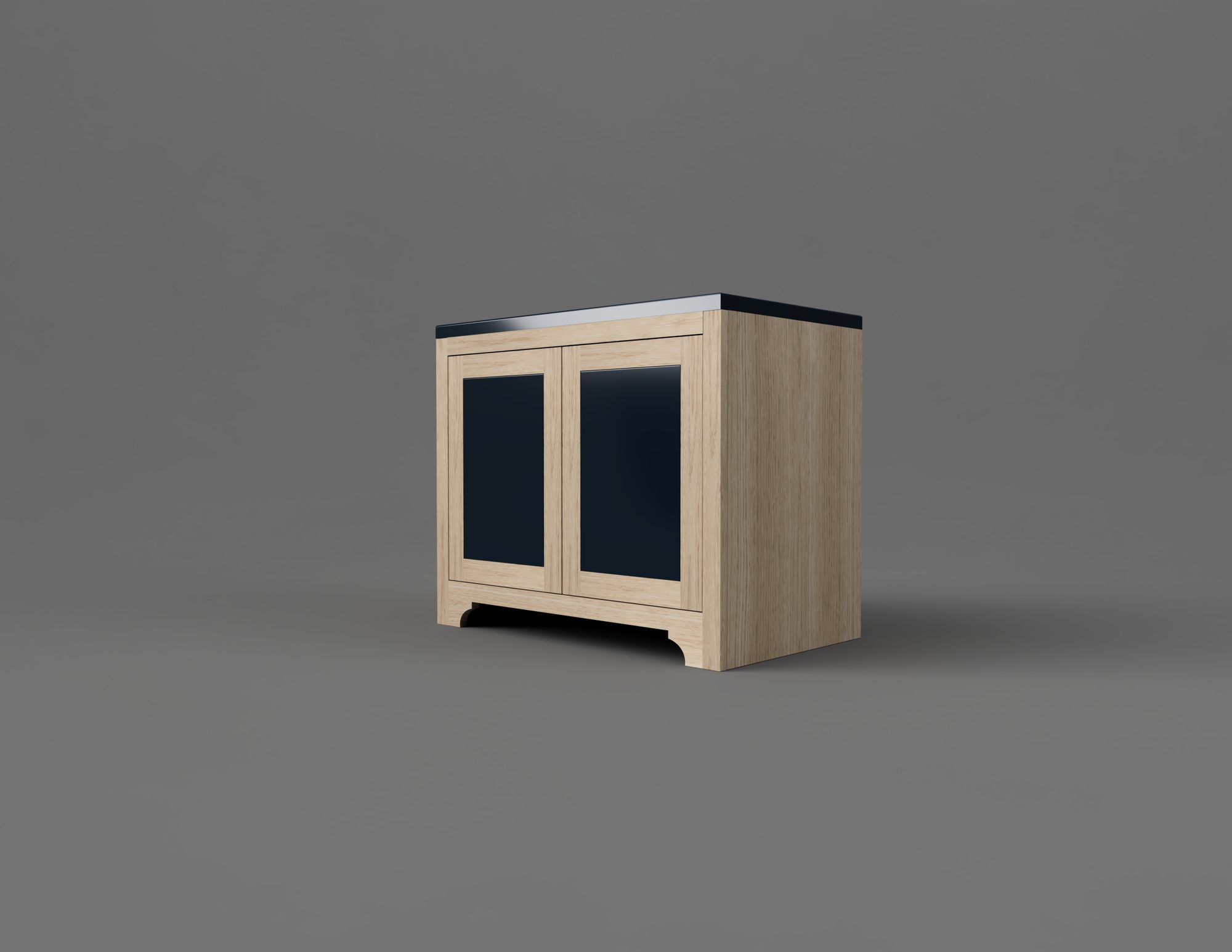 Arched Vanity build plan rendering