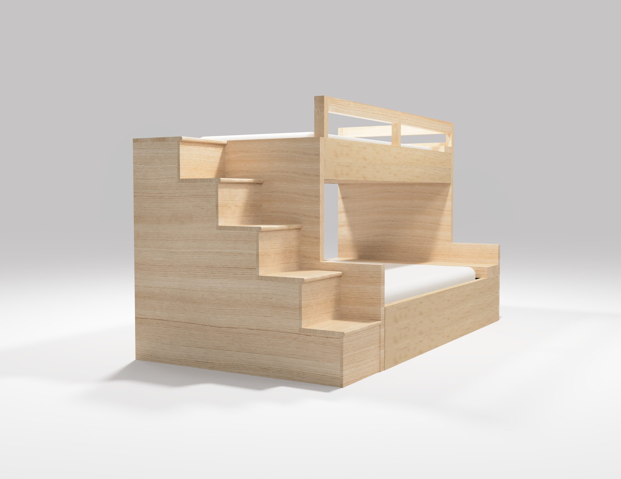 Ash Bunk Bed build plan rendering