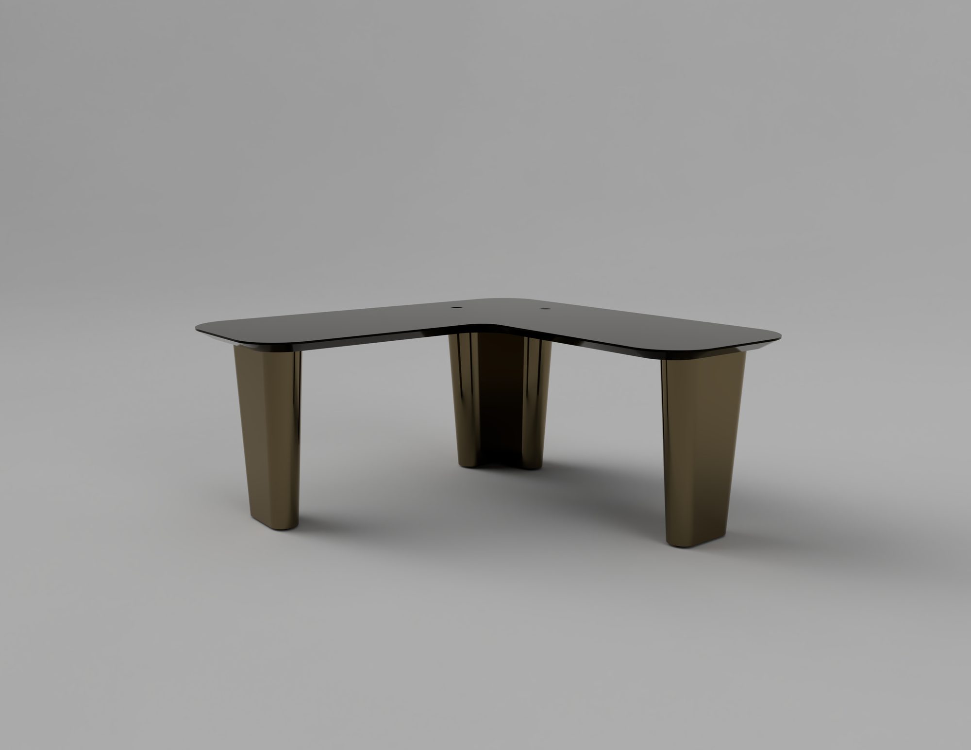 Corner Desk build plan rendering