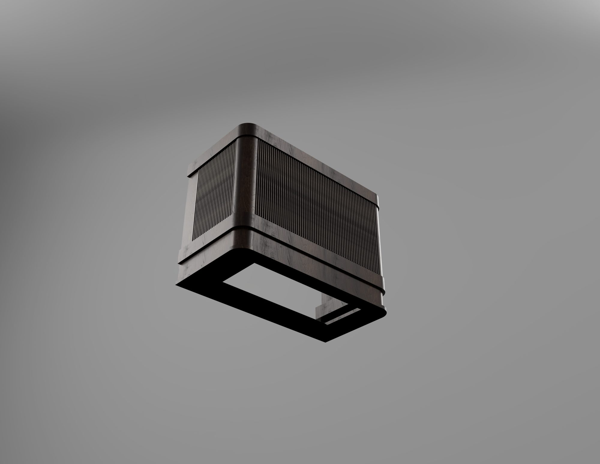 Walnut Range Hood build plan rendering
