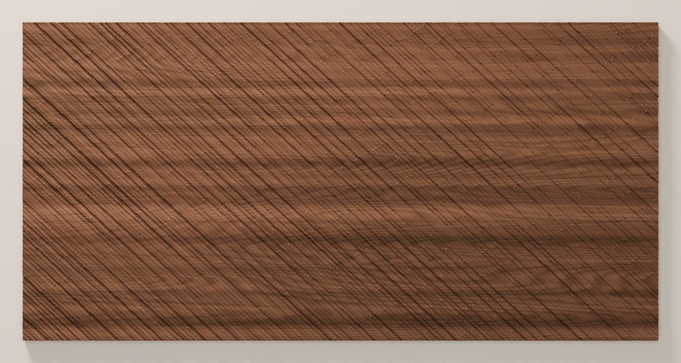 Boasted texture seen from directly above