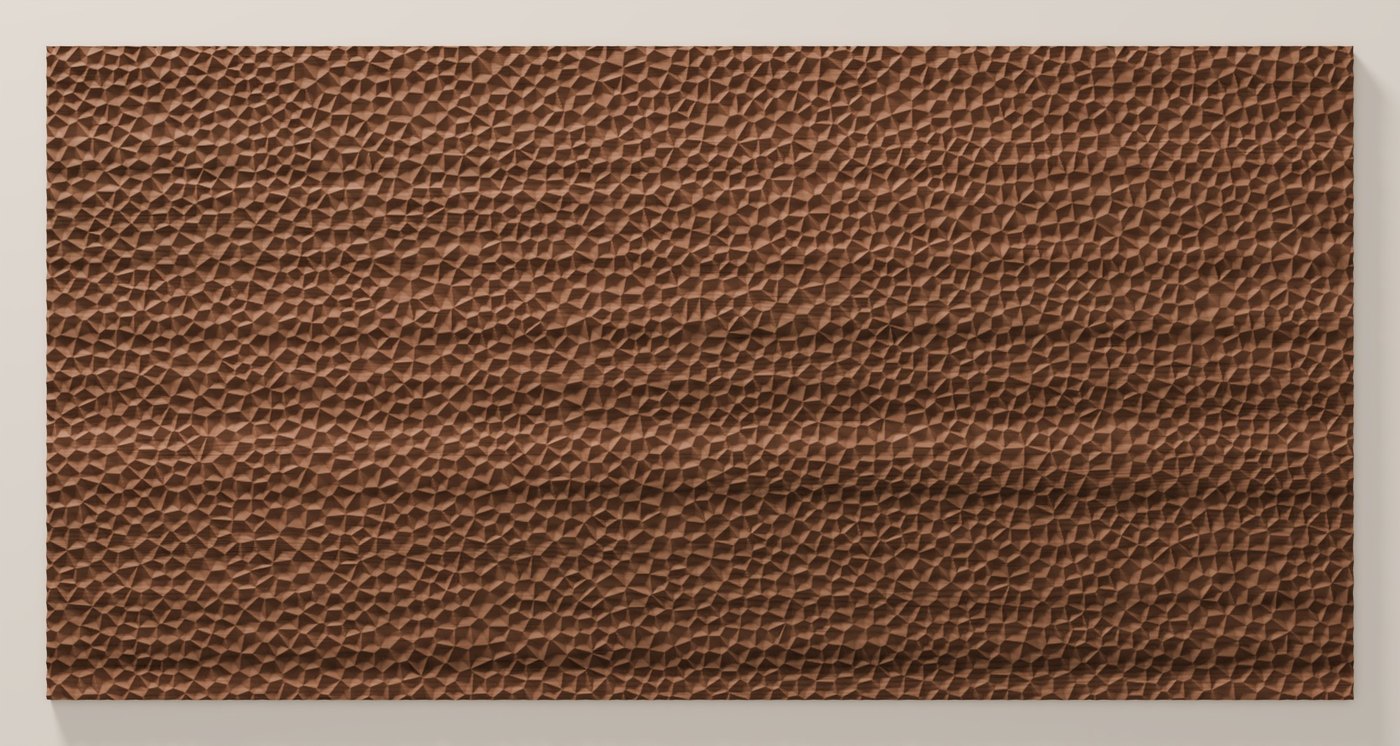 Facet texture seen from directly above