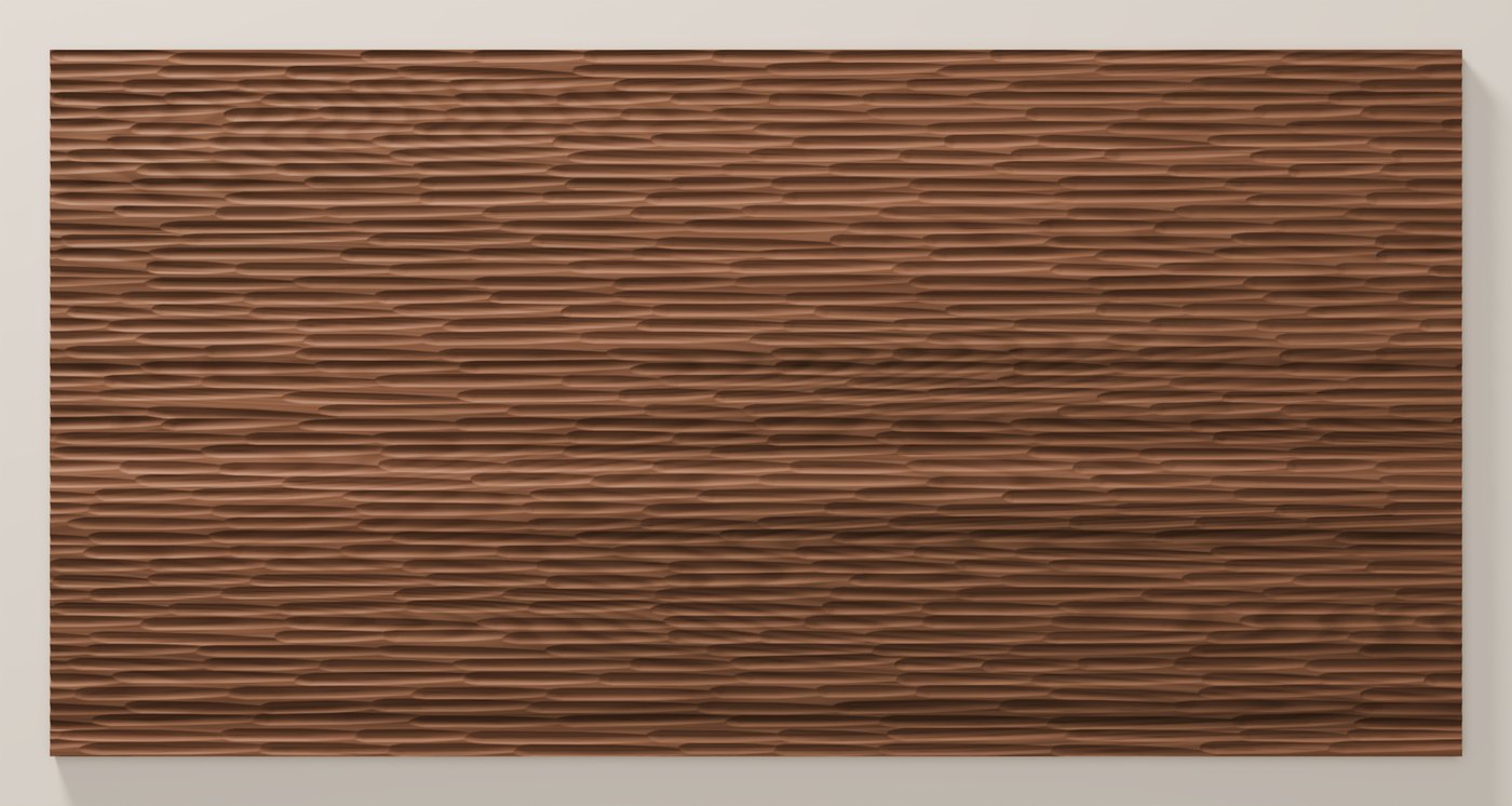 Gouged texture seen from directly above