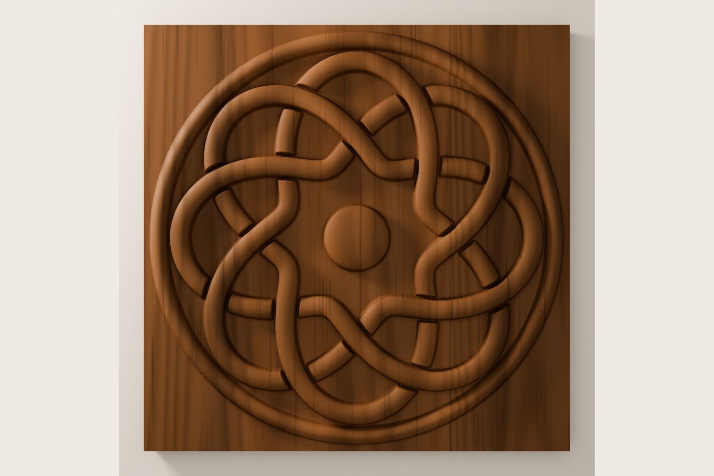 Knot Medallion seen from directly above