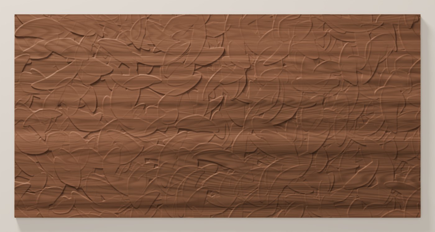Trowel texture seen from directly above