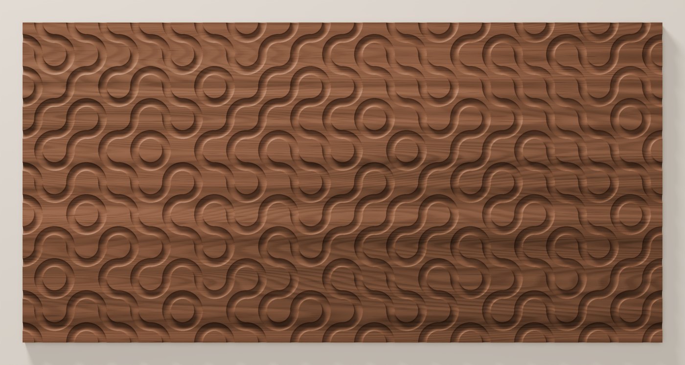Truchet texture seen from directly above